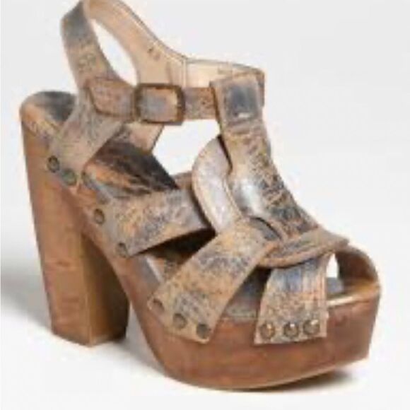 Bed Stu Melisa Nectar Lux Wooden Platform Pump Size 6 / excellent - Picture 1 of 11